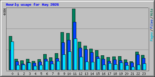 Hourly usage for May 2026
