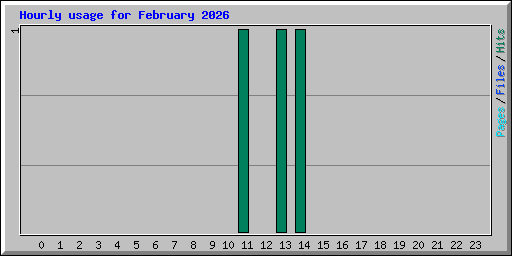 Hourly usage for February 2026