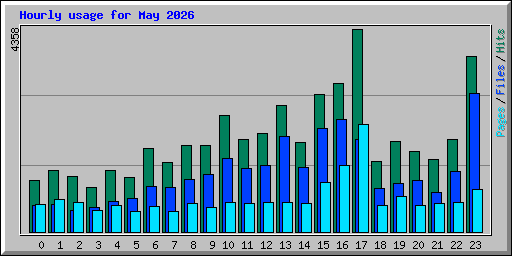 Hourly usage for May 2026