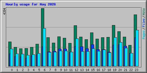 Hourly usage for May 2026
