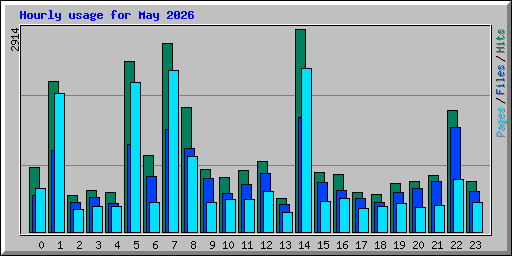 Hourly usage for May 2026