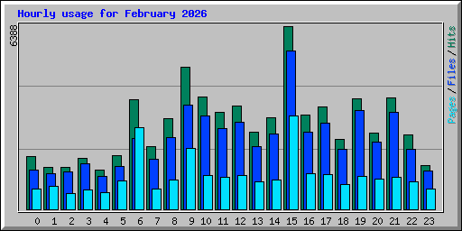 Hourly usage for February 2026