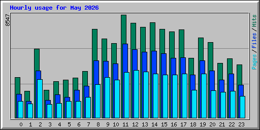 Hourly usage for May 2026