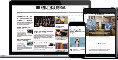 image of wall street journal accessed on different devices